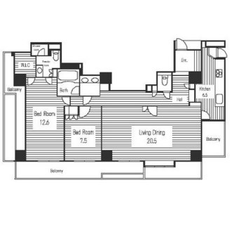 東京都目黒区青葉台３丁目 賃貸マンション 2LDK