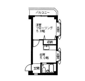 東京都世田谷区若林３丁目 賃貸マンション 1K