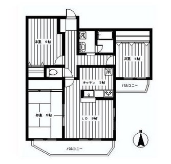 東京都世田谷区玉川３丁目 賃貸マンション 3DK