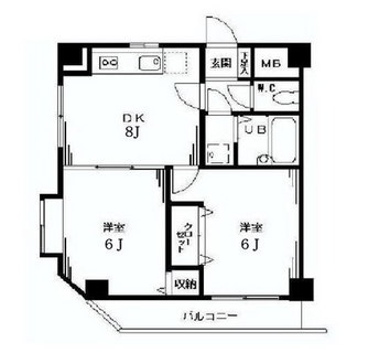 東京都世田谷区玉川２丁目 賃貸マンション 2DK