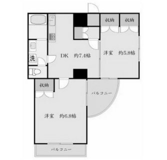 東京都世田谷区玉川３丁目 賃貸マンション 2DK